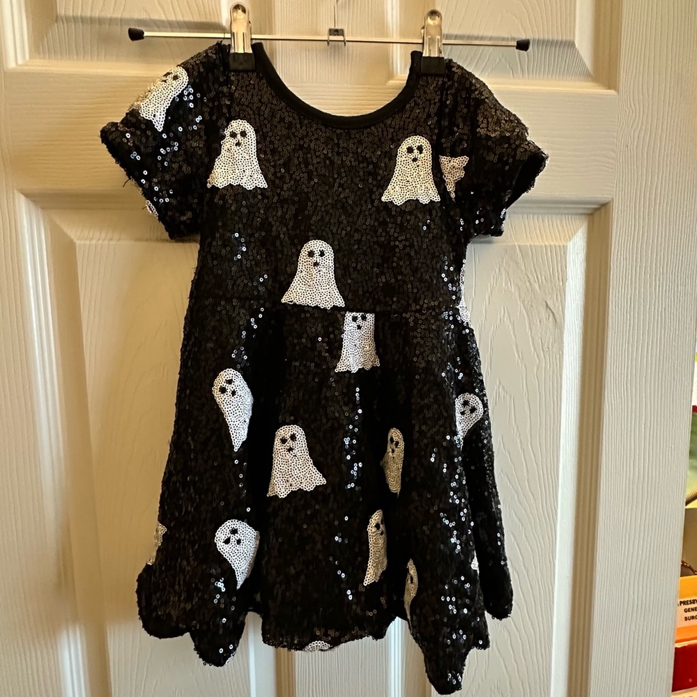 Black Sequin Ghost Dress 3T Small